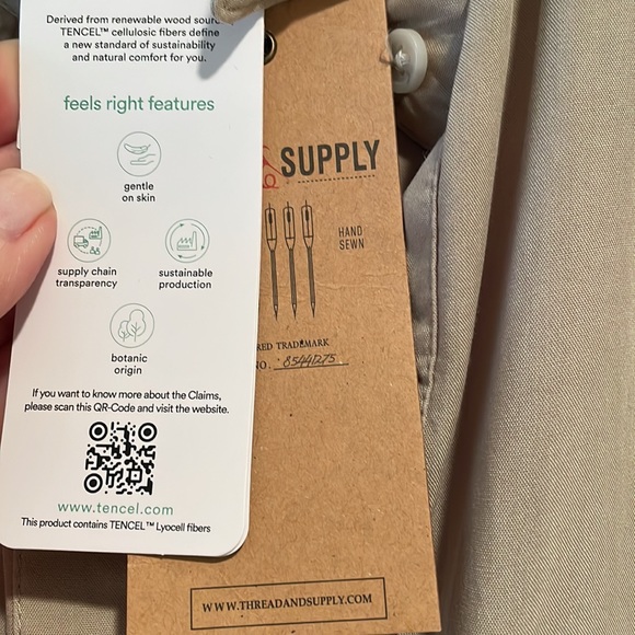 NWT Thread +Supply Khaki dress size small - Picture 6 of 7